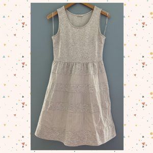 Mystree Cotton Sundress  light grey Size Small